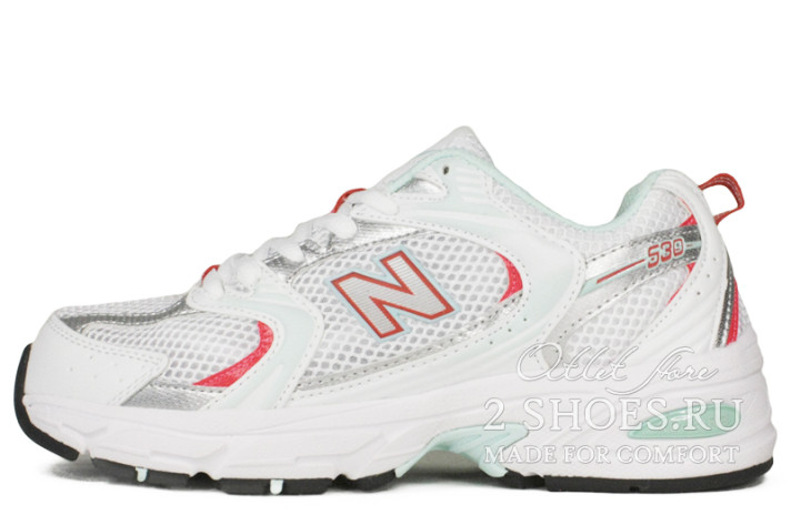 Кроссовки New Balance MR530CC1 White Mint  белые