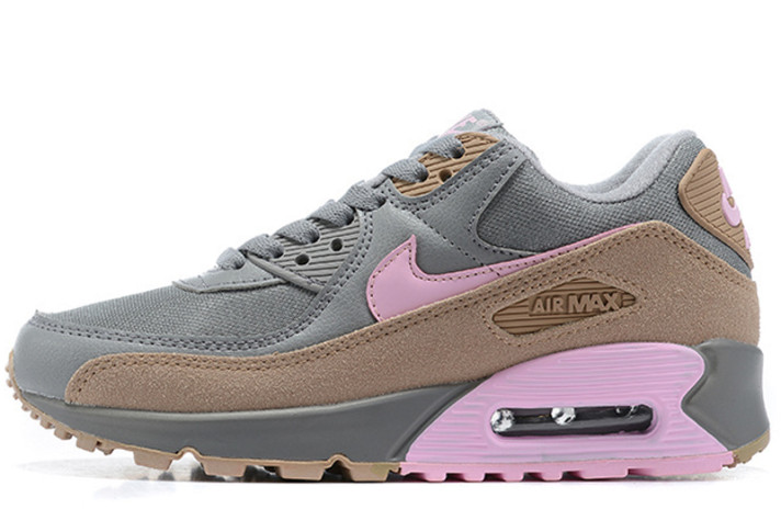 Кроссовки Nike Air Max 90 Vast Pink Wolf Grey CW7483-001 серые