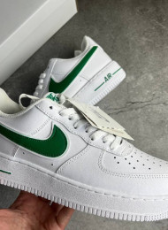 Кроссовки Nike Air Force 1 Low White Green живое фото 3