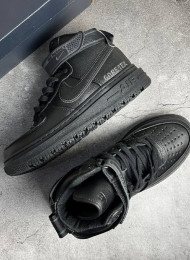 Кроссовки Nike Air Force 1 High Boot Gore-Tex Black живое фото 2