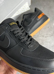 Кроссовки Nike Air Force 1 Low Gore-Tex Black Carbon Ceramic живое фото 3